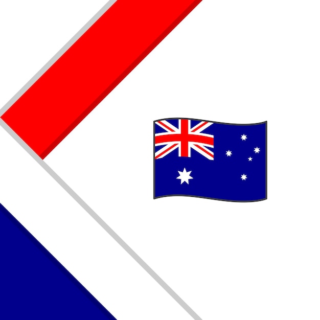 Australia Flag Abstract Background Design Template Australia Independence Day Banner Social Media Post Australia Illustration