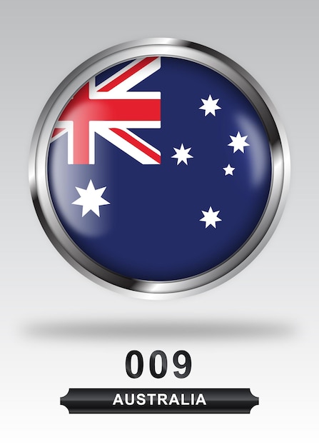 Australia Flag Badge Icon