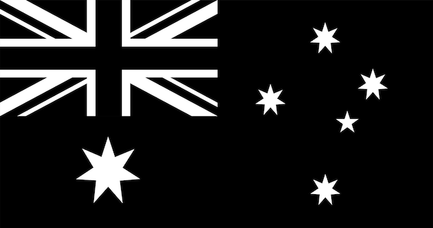 Флаг Австралии в размытой версии
