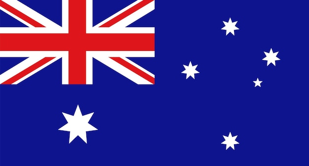 Vector australia national flag vector illustration