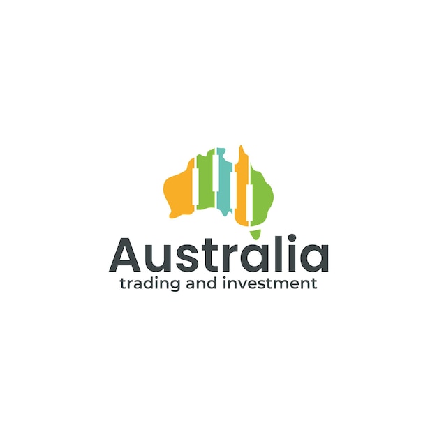 Vector australia trrade and investment logo design