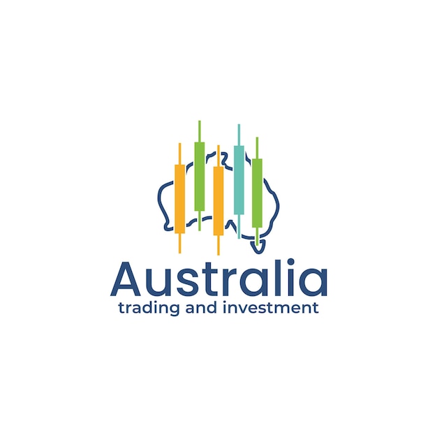 Vector australia trrade and investment logo design