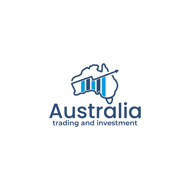 Австралийский торговый и инвестиционный дизайн логотипа
