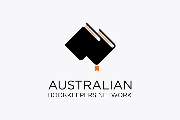 ベクトル オーストラリアのブックキーパーのロゴ