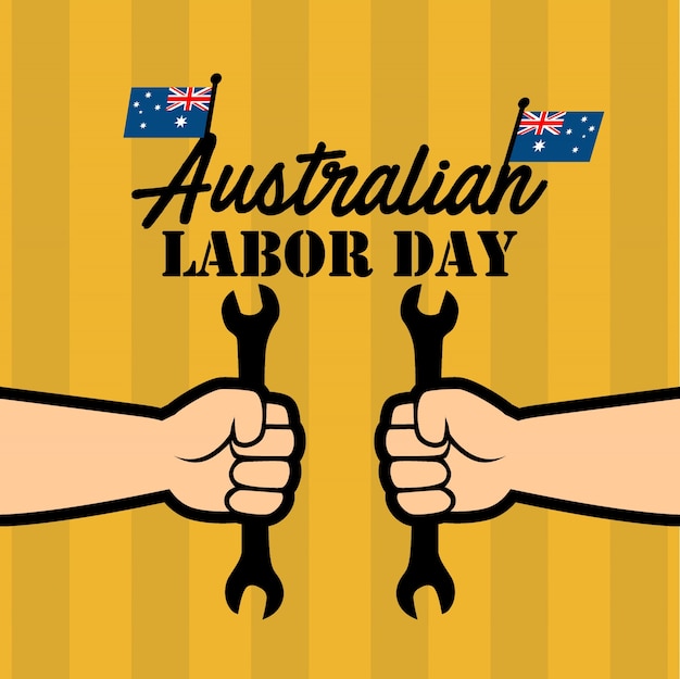 Premium Vector Australian Labor Day Illustration