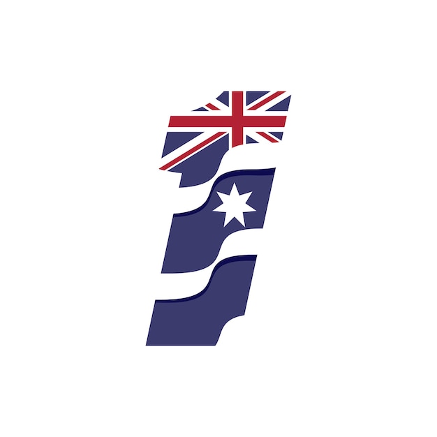 Австралийский числовой флаг 1