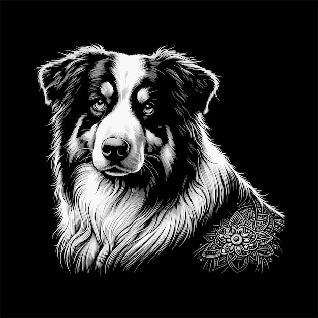 Vector australian shepherd vector