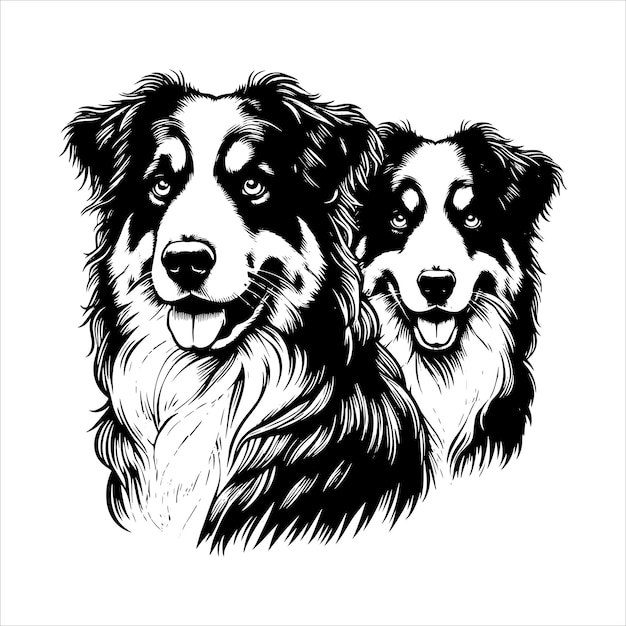 Australian Shepherd vector