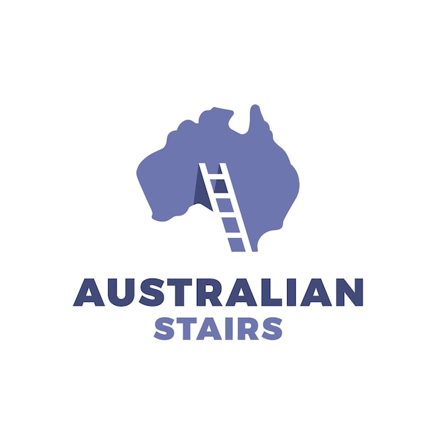 Australian Stair Logo Design Template