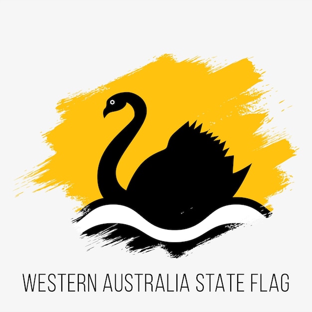 Australian State Western Australia Vector Flag Design Template Western Australia Flag