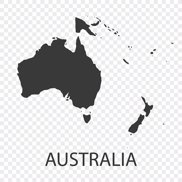 Australië kaart vector australië kaart