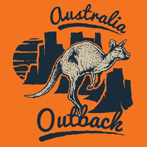 Australië kangaroo-badge