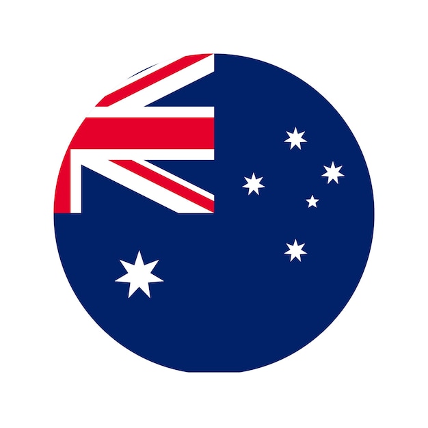 Australië vlag eenvoudige illustratie voor onafhankelijkheidsdag of verkiezing