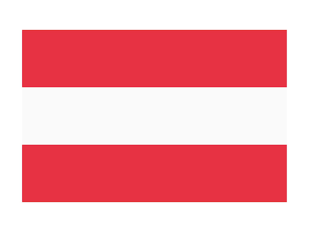 Vector austria flag world flag icon official national flag international flag