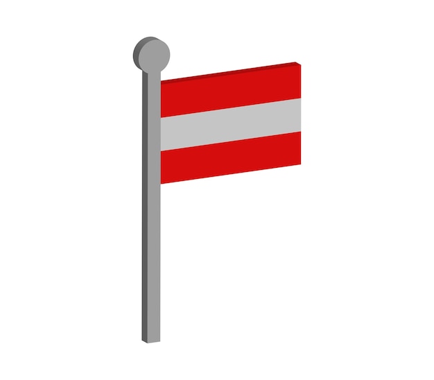 Vettore bandiera dell'austria