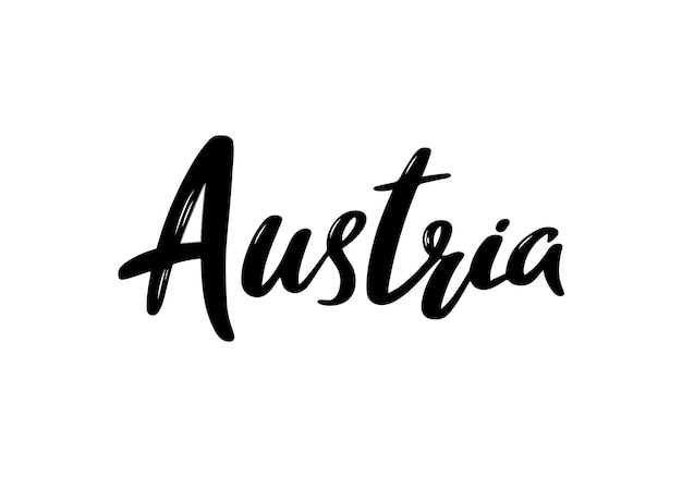 Austria lettering