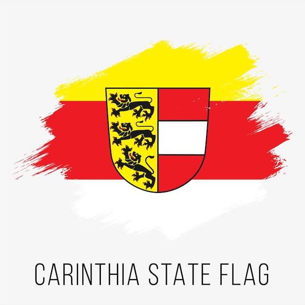 オーストリア州ケルンテン州ベクトル フラグ デザイン テンプレート独立記念日のケルンテン州の旗