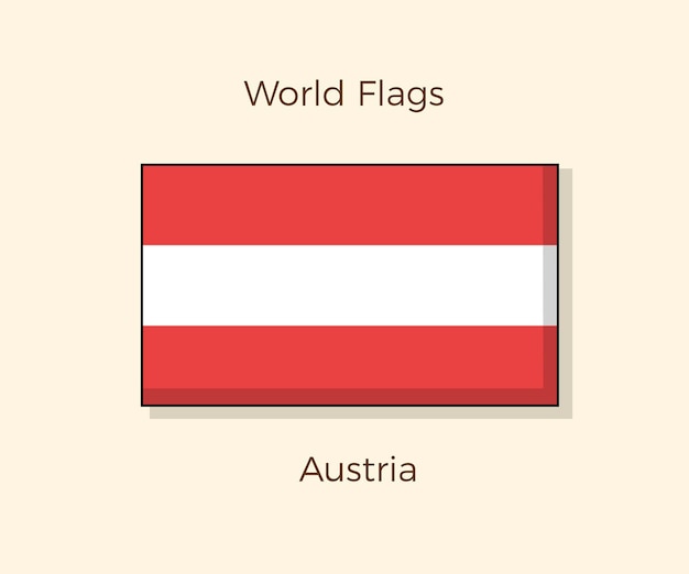 Vector austria vector flag