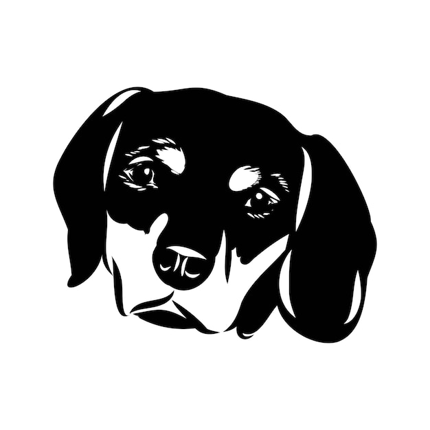 Austrian black and tan hound austrian brandlbracke vector