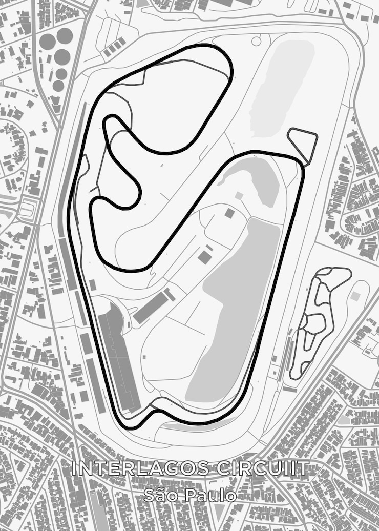 Vector the autdromo jos carlos pace better known as interlagos is a 4309 km 2677 mi