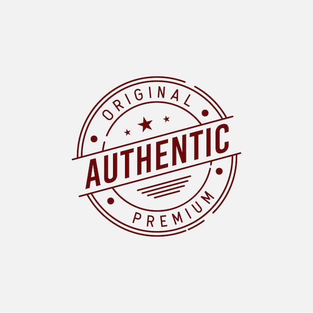 Authentic logo Vectors & Illustrations for Free Download | Freepik