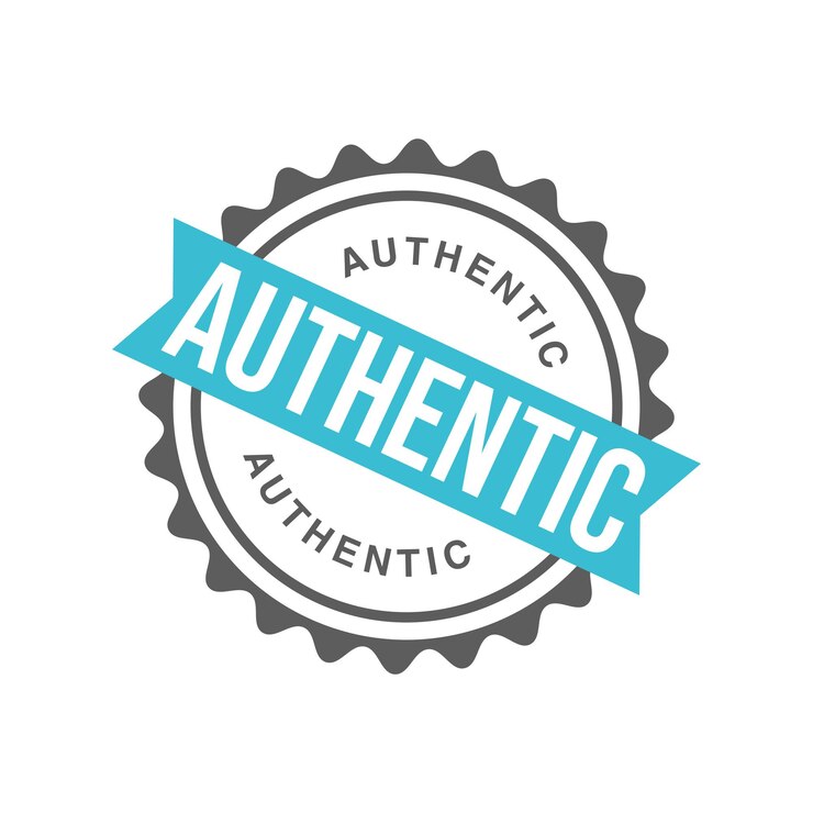 Vector authentic letter rubber stamp template