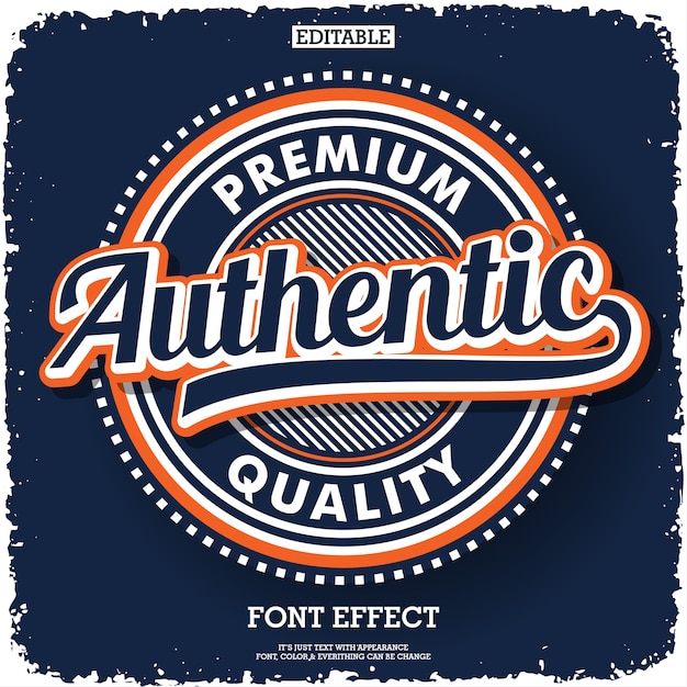 Vector authentic logo type for product or service company