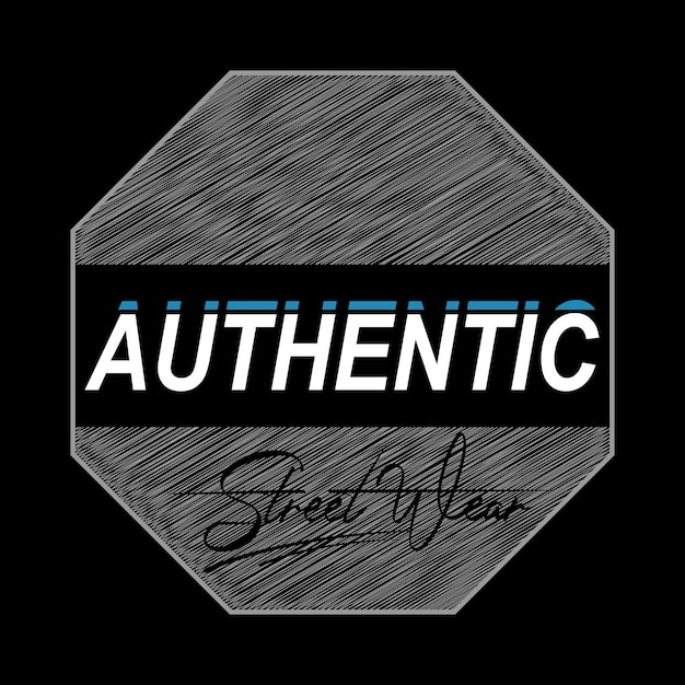 authentic logo vector design