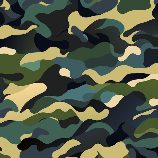 Authentic Military Camouflage Vector Art for Creatives