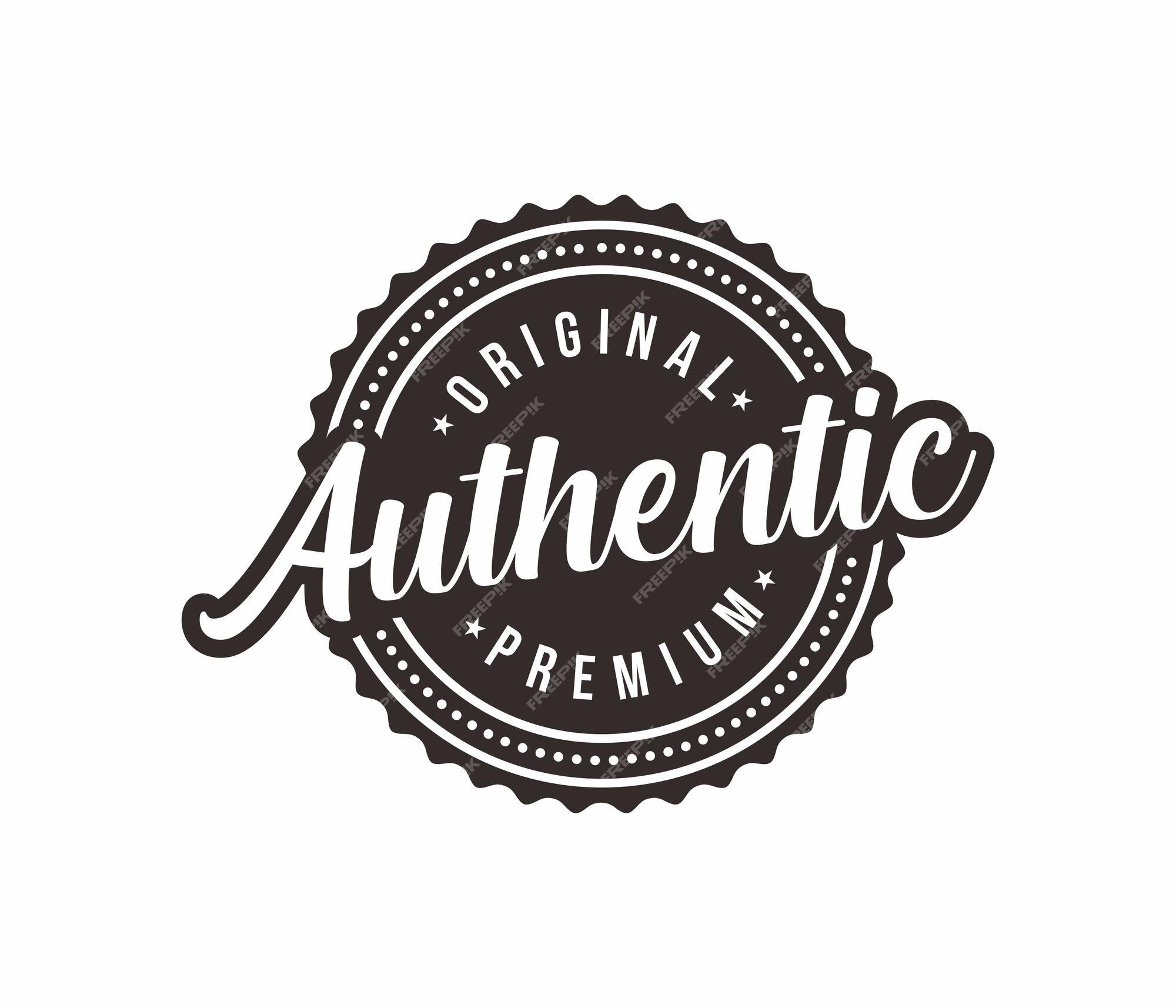 Authentic logo Vectors & Illustrations for Free Download | Freepik