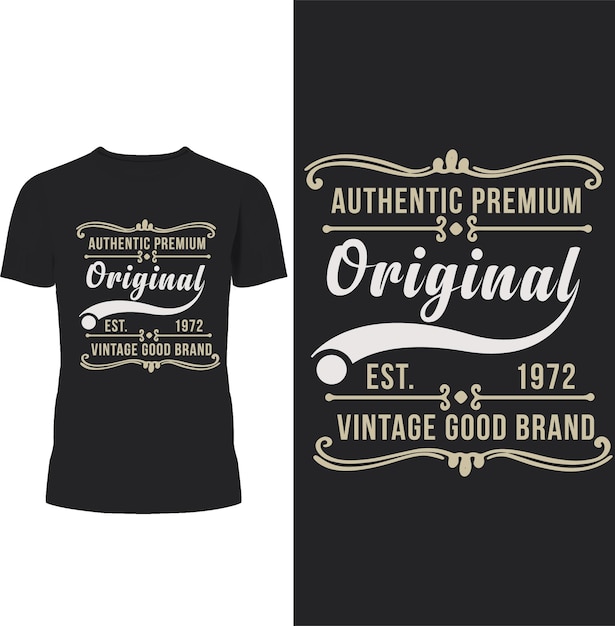 AUTHENTIC PREMIUM ORIGINAL VINTAGE GOOD BRAND T SHIRT DESIGN