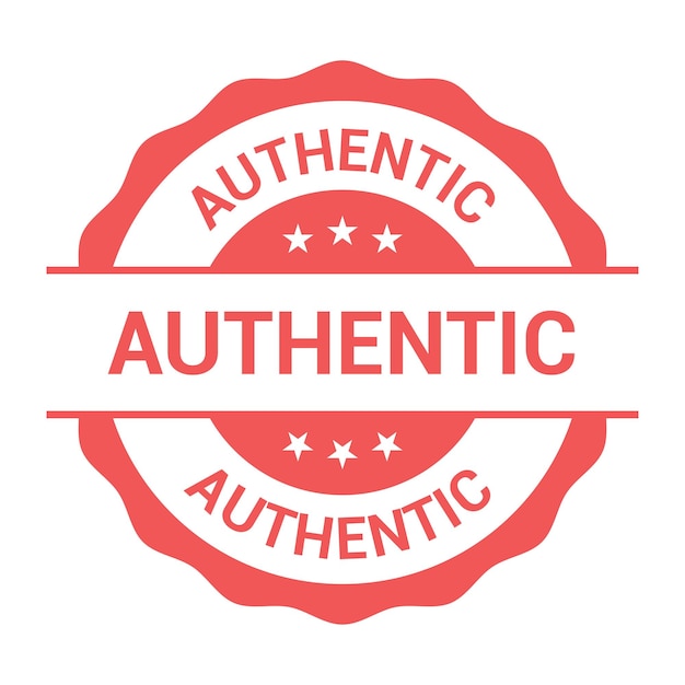 Authentic Product vector badge logo and image