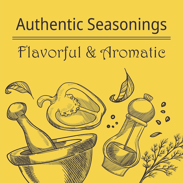 Authentic seasoning flavorful and aromatic blend