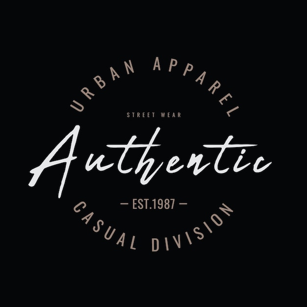 Authentic urban tshirt and apparel design