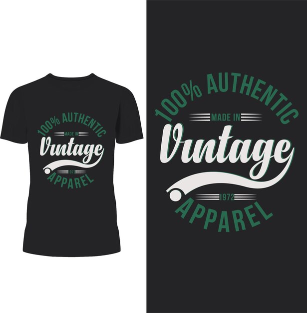 AUTHENTIC VINTAGE APPAREL T SHIRT 디자인