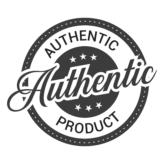 Authentiek Product vector badge logo en afbeelding