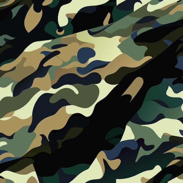 Authentieke militaire Camo-vectorkunst voor artistieke inspanningen