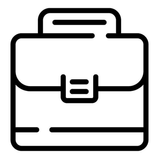 authority suitcase icon outline authority suitcase vector icon for web design isolated on white background