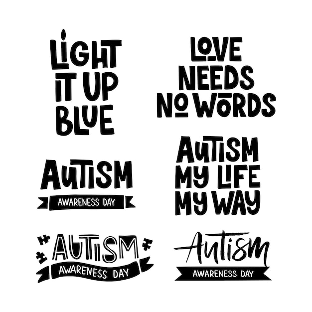 Vector autism awareness day vectorillustratie