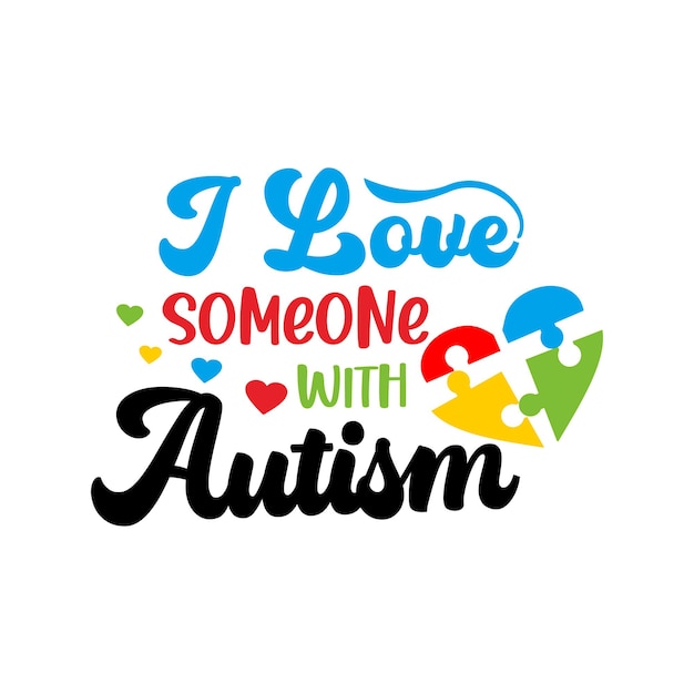 Vector autism quotes lettering svg vector