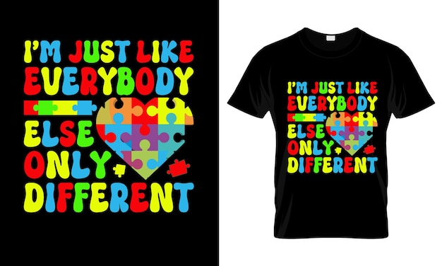 Vector autism shirt