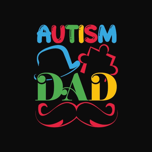 自閉症の t シャツのデザイン