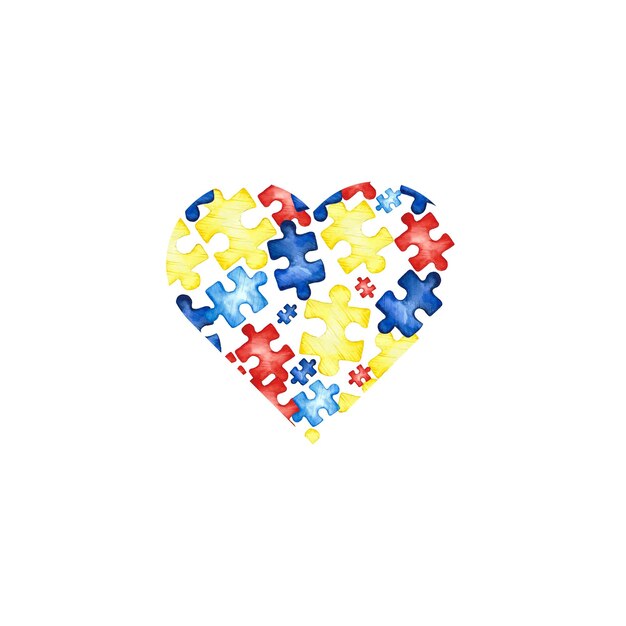 Vector autisme graphic tshirt design autisme awareness day retro op maat autistische hart liefde