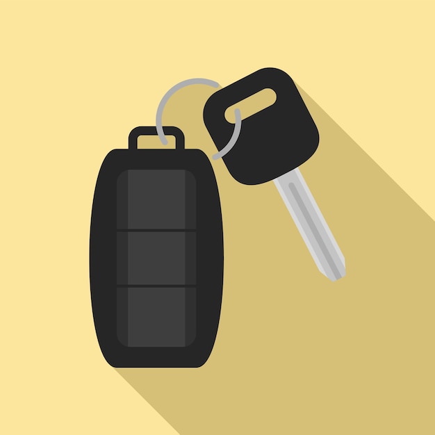 Auto alarm icon Flat illustration of auto alarm vector icon for web design