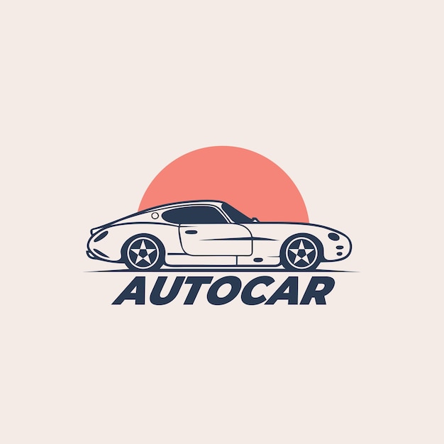 Auto Auto Garage Premium Concept Logo Ontwerp