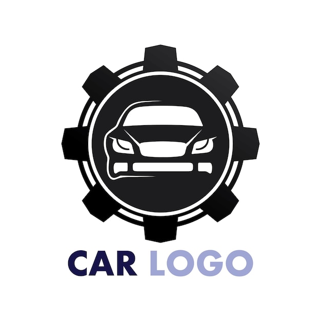 Auto auto logo ontwerp met concept sportwagen voertuig pictogram silhouetteVector illustratie ontwerpsjabloon