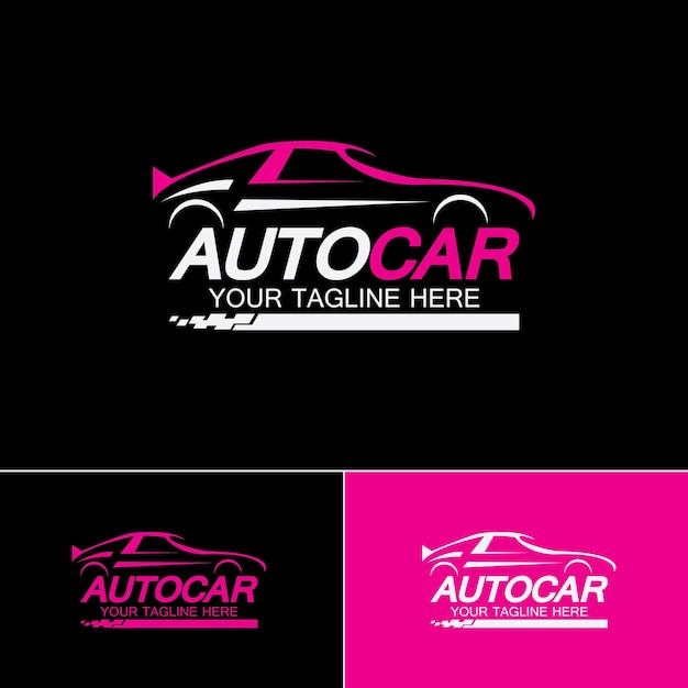 Auto auto logo symbool pictogram vector ontwerpsjabloon