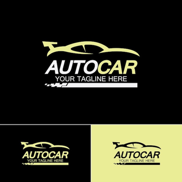 Auto auto logo symbool pictogram vector ontwerpsjabloon