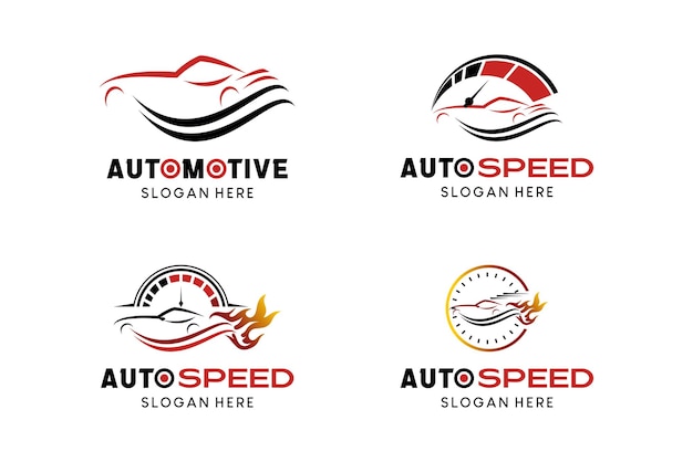 Auto automotive logo-ontwerp met moderne concept vector automotive illustratie