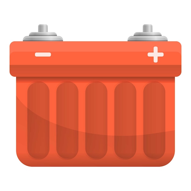 Auto batterij-pictogram Cartoon van auto batterij vector pictogram voor webdesign geïsoleerd op een witte achtergrond